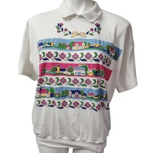 Karen Blake Vintage 80s Grandmacore sweater tee Size large